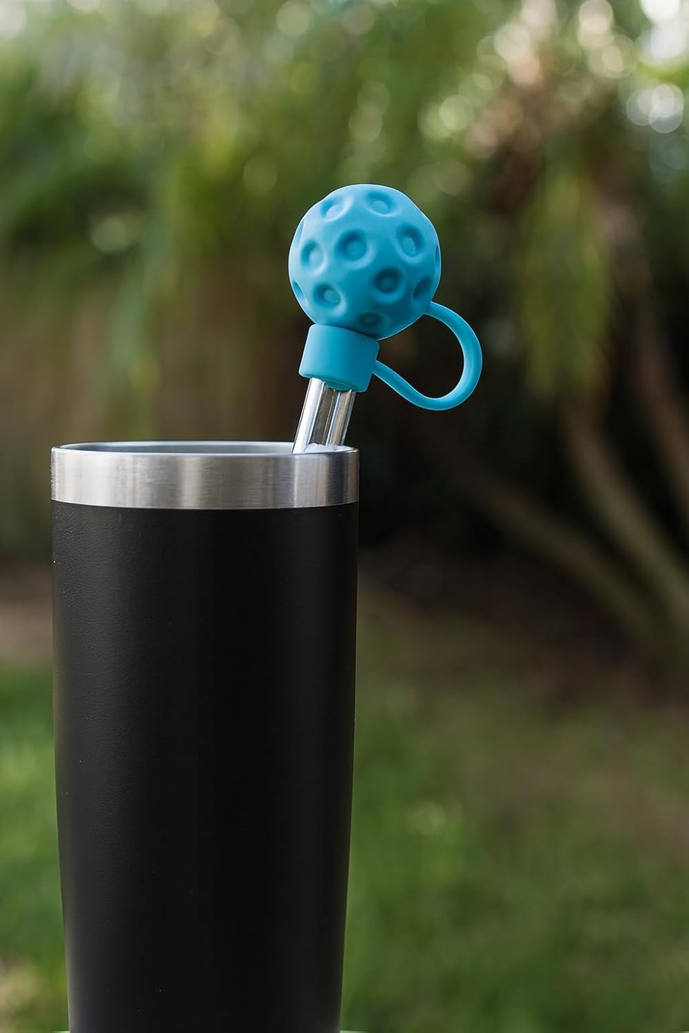 Pickleball Straw Cover Toppers - 4 Pack