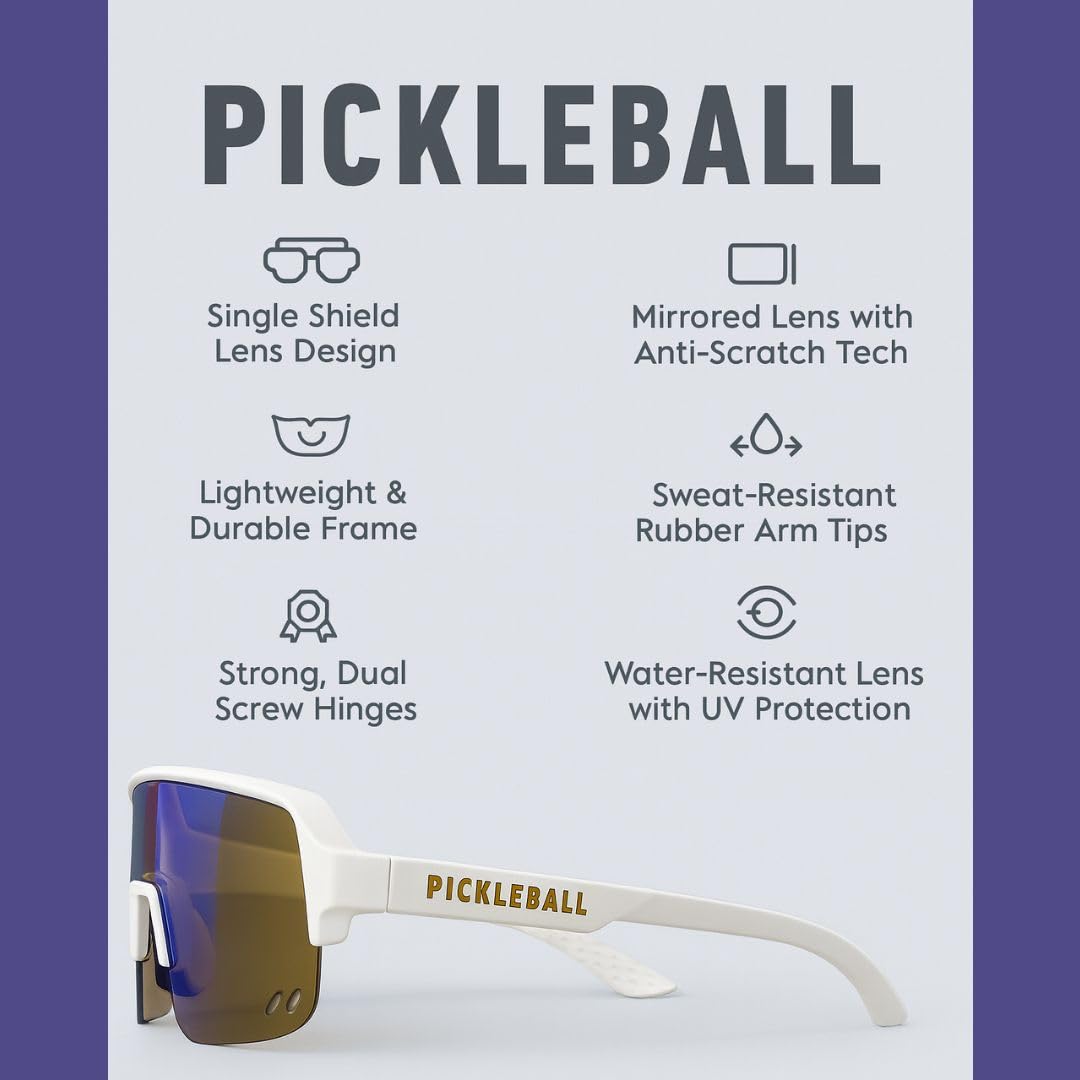 WE Pickleball Performance Shades - Glacier White